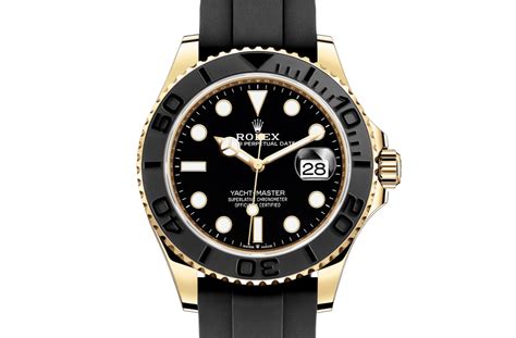 rolex men's yacht-master rubber black dial watch m226658-0001|rolex yachtmaster 42 18 ct.